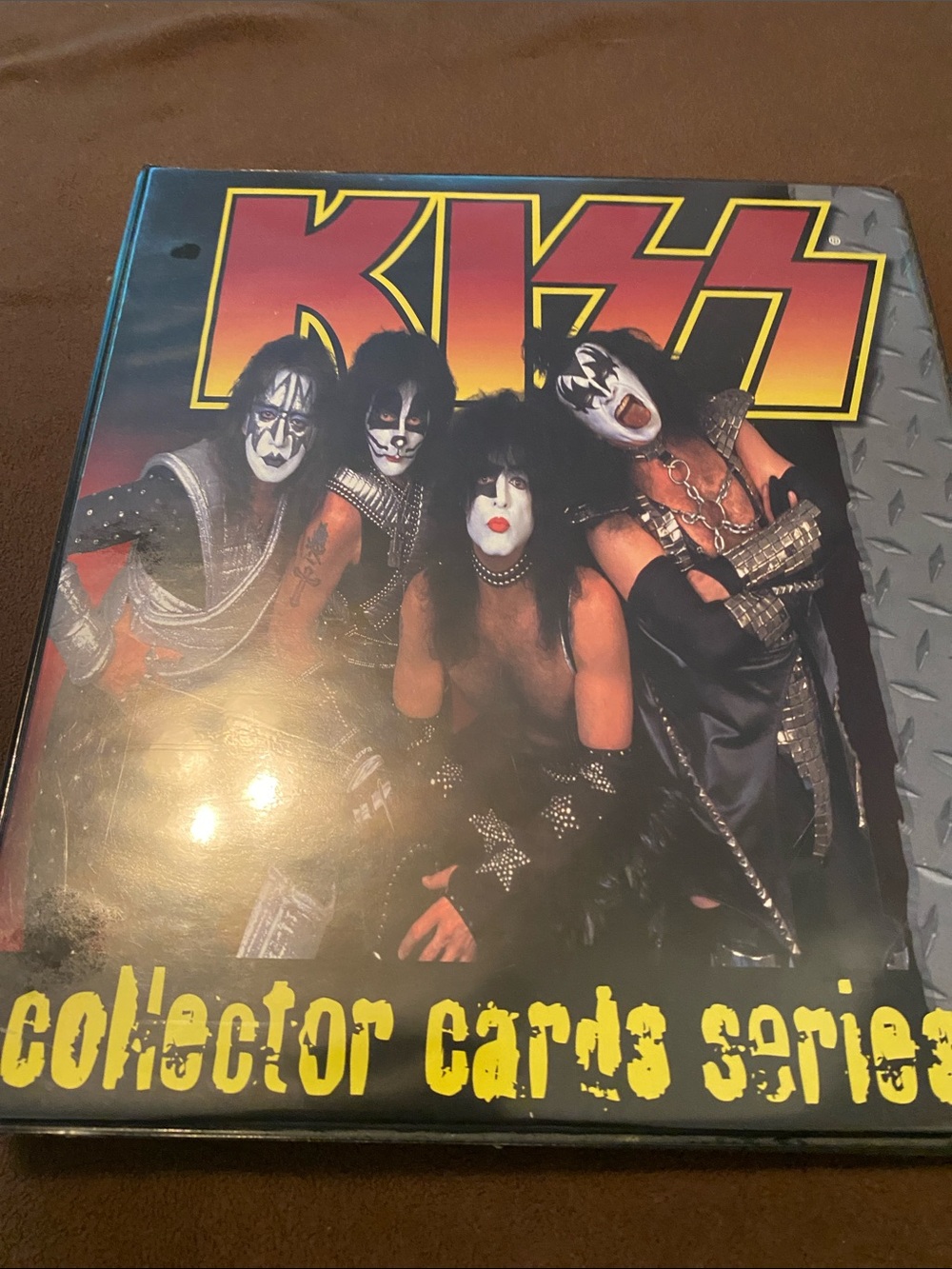 KISS Trading Card Binder with Red, Yellow & Black Cover Art